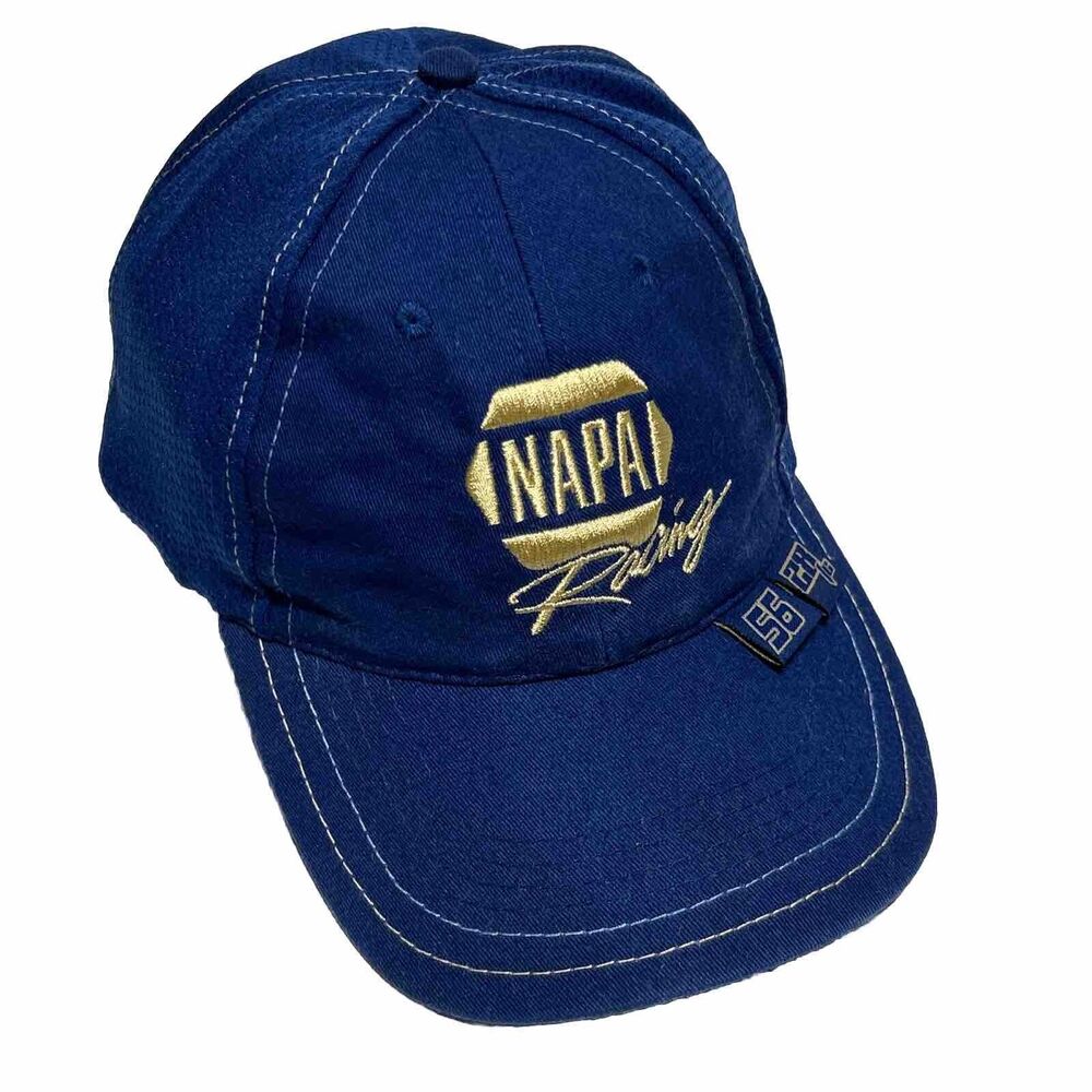 Napa Racing Men's Hat Adjustable Ball Cap Baseball Blue 56 28